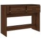 vidaXL Mesa consola madera contrachapada roble marrón 100x39x75 cm