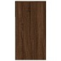 vidaXL Mesa consola madera contrachapada roble marrón 100x39x75 cm