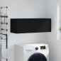 vidaXL Armario de pared madera de ingeniería negro 100x36,5x35 cm