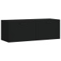 vidaXL Armario de pared madera de ingeniería negro 100x36,5x35 cm