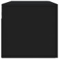 vidaXL Armario de pared madera de ingeniería negro 100x36,5x35 cm
