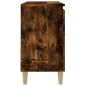 vidaXL Armario de baño madera contrachapada roble ahumado 65x33x60 cm vidaXL Armario de baño madera contrachapada roble ahumado 65x33x60 cm