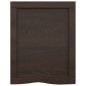 vidaXL Estante pared madera roble tratada marrón oscuro 40x50x(2-4) cm vidaXL Estante pared madera roble tratada marrón oscuro 40x50x(2-4) cm