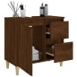vidaXL Armario de baño madera contrachapada marrón roble 65x33x60 cm