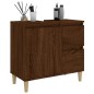 vidaXL Armario de baño madera contrachapada marrón roble 65x33x60 cm