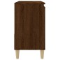 vidaXL Armario de baño madera contrachapada marrón roble 65x33x60 cm