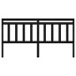 vidaXL Cabecero de cama madera maciza de pino negro 206x4x100 cm vidaXL Cabecero de cama madera maciza de pino negro 206x4x100 cm