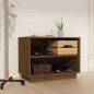 vidaXL Armario zapatero madera maciza de pino marrón miel 60x34x45 cm vidaXL Armario zapatero madera maciza de pino marrón miel 60x34x45 cm