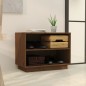 vidaXL Armario zapatero madera maciza de pino marrón miel 60x34x45 cm vidaXL Armario zapatero madera maciza de pino marrón miel 60x34x45 cm