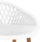 vidaXL Mesa alta y taburetes de bar 7 piezas blanco vidaXL Mesa alta y taburetes de bar 7 piezas blanco