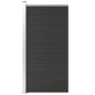 vidaXL Panel de valla WPC negro 95x186 cm vidaXL Panel de valla WPC negro 95x186 cm
