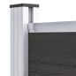 vidaXL Panel de valla WPC negro 95x186 cm vidaXL Panel de valla WPC negro 95x186 cm