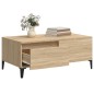vidaXL Mesa de centro madera contrachapada roble Sonoma 90x50x36,5 cm vidaXL Mesa de centro madera contrachapada roble Sonoma 90x50x36,5 cm