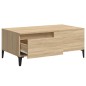 vidaXL Mesa de centro madera contrachapada roble Sonoma 90x50x36,5 cm vidaXL Mesa de centro madera contrachapada roble Sonoma 90x50x36,5 cm