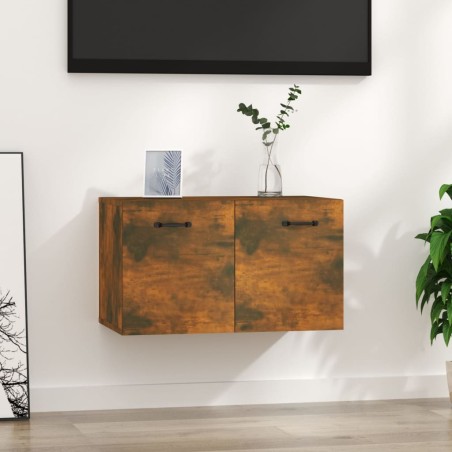 vidaXL Armario pared madera contrachapada roble ahumado 60x36,5x35 cm