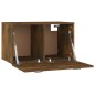 vidaXL Armario pared madera contrachapada roble ahumado 60x36,5x35 cm vidaXL Armario pared madera contrachapada roble ahumado 60x36,5x35 cm
