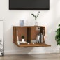 vidaXL Armario pared madera contrachapada roble ahumado 60x36,5x35 cm vidaXL Armario pared madera contrachapada roble ahumado 60x36,5x35 cm