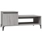 vidaXL Mesa de centro madera contrachapada gris Sonoma 100x50x45 cm vidaXL Mesa de centro madera contrachapada gris Sonoma 100x50x45 cm