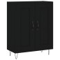 vidaXL Aparador de madera de ingeniería negro 69,5x34x90 cm vidaXL Aparador de madera de ingeniería negro 69,5x34x90 cm