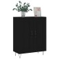 vidaXL Aparador de madera de ingeniería negro 69,5x34x90 cm vidaXL Aparador de madera de ingeniería negro 69,5x34x90 cm