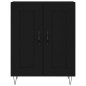 vidaXL Aparador de madera de ingeniería negro 69,5x34x90 cm vidaXL Aparador de madera de ingeniería negro 69,5x34x90 cm