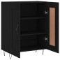 vidaXL Aparador de madera de ingeniería negro 69,5x34x90 cm vidaXL Aparador de madera de ingeniería negro 69,5x34x90 cm