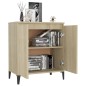 vidaXL Aparador de madera contrachapada color roble Sonoma 60x35x70 cm vidaXL Aparador de madera contrachapada color roble Sonoma 60x35x70 cm