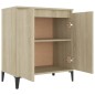 vidaXL Aparador de madera contrachapada color roble Sonoma 60x35x70 cm vidaXL Aparador de madera contrachapada color roble Sonoma 60x35x70 cm