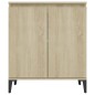vidaXL Aparador de madera contrachapada color roble Sonoma 60x35x70 cm vidaXL Aparador de madera contrachapada color roble Sonoma 60x35x70 cm