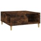 vidaXL Mesa de centro madera contrachapada roble ahumado 80x80x36,5 cm vidaXL Mesa de centro madera contrachapada roble ahumado 80x80x36,5 cm