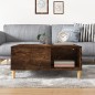 vidaXL Mesa de centro madera contrachapada roble ahumado 80x80x36,5 cm vidaXL Mesa de centro madera contrachapada roble ahumado 80x80x36,5 cm
