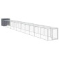 vidaXL Gallinero con corral acero galvanizado gris 110x1221x110 cm vidaXL Gallinero con corral acero galvanizado gris 110x1221x110 cm