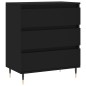 vidaXL Aparador de madera contrachapada negro 60x35x70 cm vidaXL Aparador de madera contrachapada negro 60x35x70 cm