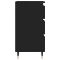 vidaXL Aparador de madera contrachapada negro 60x35x70 cm vidaXL Aparador de madera contrachapada negro 60x35x70 cm