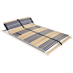 vidaXL Somier de láminas con 42 listones de 7 regiones 120x200 cm