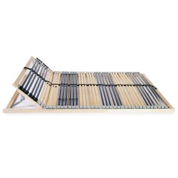 vidaXL Somier de láminas con 42 listones de 7 regiones 120x200 cm