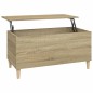 vidaXL Mesa de centro madera contrachapada roble Sonoma 90x44,5x45 cm vidaXL Mesa de centro madera contrachapada roble Sonoma 90x44,5x45 cm