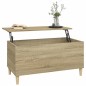 vidaXL Mesa de centro madera contrachapada roble Sonoma 90x44,5x45 cm vidaXL Mesa de centro madera contrachapada roble Sonoma 90x44,5x45 cm