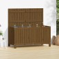 vidaXL Caja de almacenaje jardín madera pino marrón miel 121x55x64 cm vidaXL Caja de almacenaje jardín madera pino marrón miel 121x55x64 cm