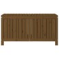 vidaXL Caja de almacenaje jardín madera pino marrón miel 121x55x64 cm vidaXL Caja de almacenaje jardín madera pino marrón miel 121x55x64 cm
