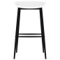 vidaXL Mesa alta y taburetes de bar 7 piezas negro y blanco vidaXL Mesa alta y taburetes de bar 7 piezas negro y blanco