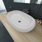 vidaXL Lavabo ovalado de cerámica blanco 63x42 cm vidaXL Lavabo ovalado de cerámica blanco 63x42 cm