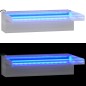 vidaXL Fuente cascada con LED RGB acero inoxidable 30 cm vidaXL Fuente cascada con LED RGB acero inoxidable 30 cm