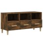 vidaXL Mueble de TV madera contrachapada roble ahumado 102x36x50 cm