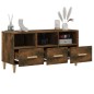 vidaXL Mueble de TV madera contrachapada roble ahumado 102x36x50 cm
