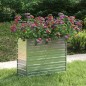 vidaXL Arriate de acero galvanizado plateado 100x40x77 cm vidaXL Arriate de acero galvanizado plateado 100x40x77 cm