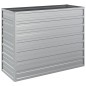 vidaXL Arriate de acero galvanizado plateado 100x40x77 cm vidaXL Arriate de acero galvanizado plateado 100x40x77 cm