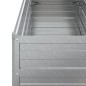 vidaXL Arriate de acero galvanizado plateado 100x40x77 cm vidaXL Arriate de acero galvanizado plateado 100x40x77 cm