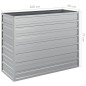 vidaXL Arriate de acero galvanizado plateado 100x40x77 cm vidaXL Arriate de acero galvanizado plateado 100x40x77 cm