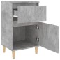 vidaXL Mesita de noche gris hormigón 40x35x70 cm vidaXL Mesita de noche gris hormigón 40x35x70 cm